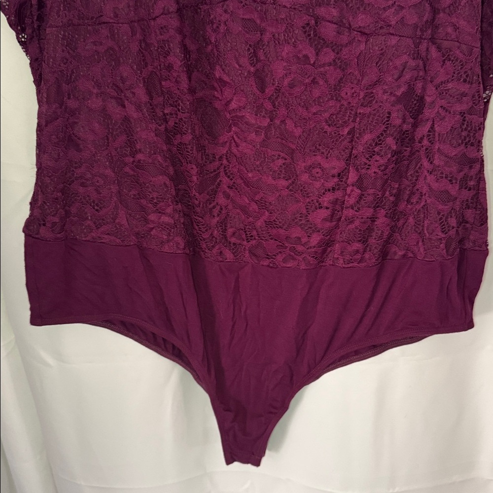 Torrid Bodysuit Womens 3x Lace Corset Lace Up Sleeveless - Picture 4 of 14